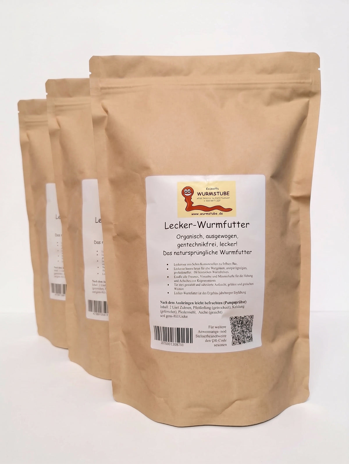 Regenwurmfutter „Lecker Wurmfutter“ – 2 L – Ideal für Wurmkisten, Angler & Pilzzucht