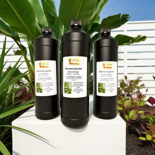Brennesseljauche - Brennesselsud - 3 x 1 Liter - Universaldünger - Flüssigdünger - Eigene Herstellung - Vegan