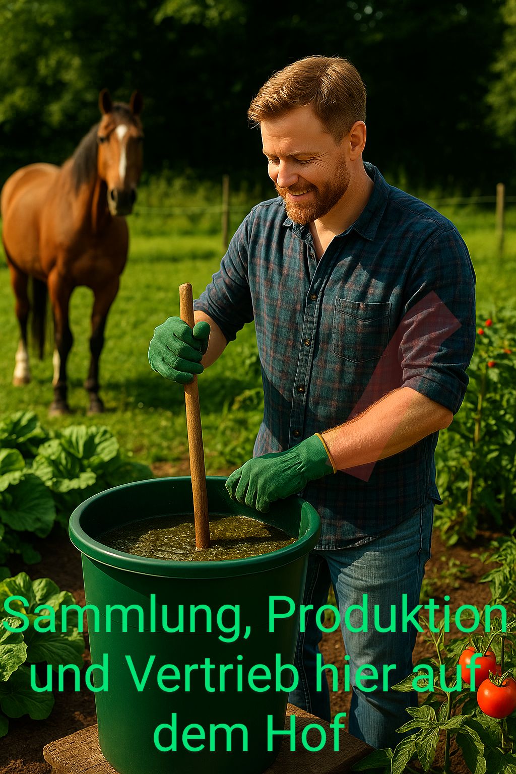 Vom Hof direkt in deinen Garten - 25 L Wurmhumus + Pferdedung - natürlich, vegan & handverpackt