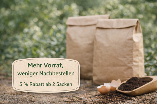 Vom Hof direkt in deinen Garten - 25 L Wurmhumus + Pferdedung - natürlich, vegan & handverpackt