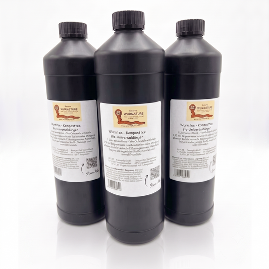 Wurmtee Komposttee Omas Gemüse-Glück - 3 Liter - Universaldünger