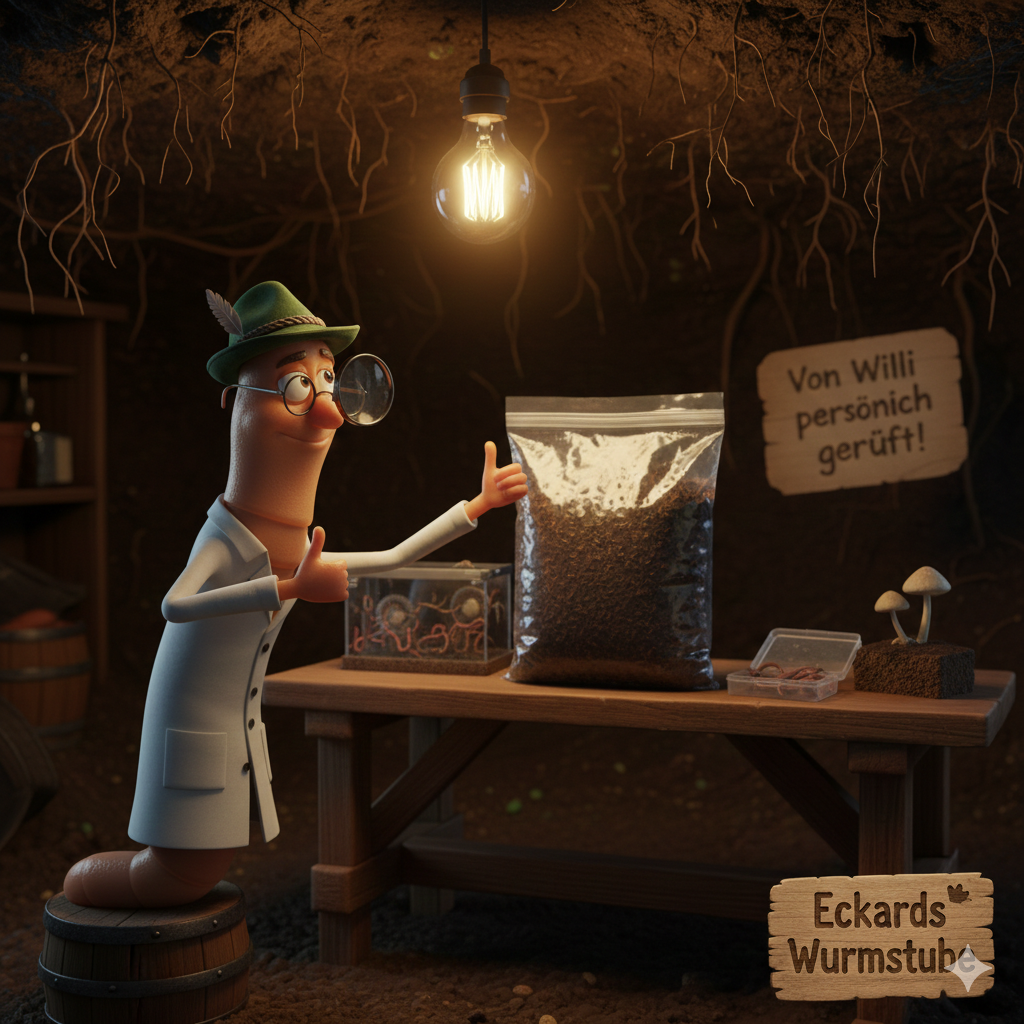 Regenwurmfutter „Lecker Wurmfutter“ – 2 L – Ideal für Wurmkisten, Angler & Pilzzucht