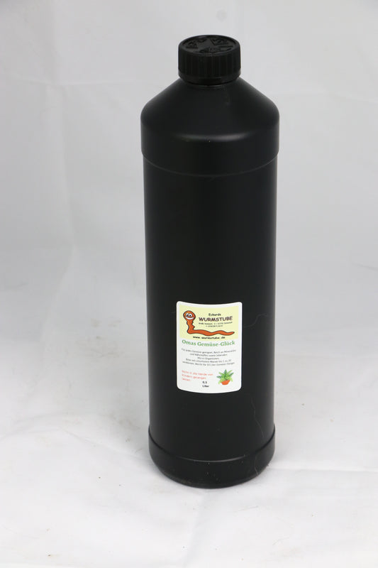 Wurmtee - Komposttee Omas Gemüse-Glück - 1 Liter - Universaldünger - Eigene Herstellung - Vegan
