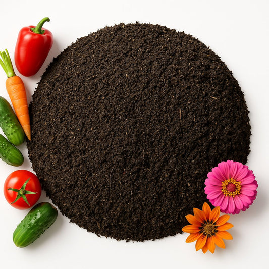 Wurmhumus 2 Liter - Universaldünger - Reiner Wurmkompost -Das schwarze Gold für deinen Garten