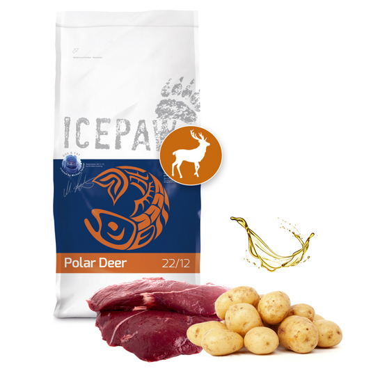 ICEPAW Polar Deer Trockenfutter 14kg mit Hirsch & Kartoffeln