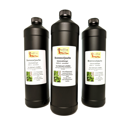 Brennesseljauche - Brennesselsud - 3 x 1 Liter - Universaldünger - Flüssigdünger -  Eigene Herstellung - Vegan